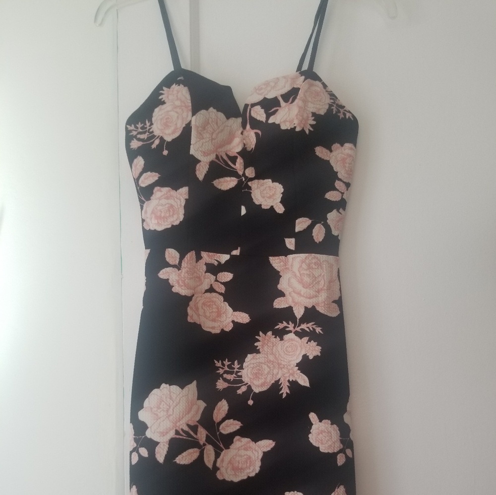 Blush Floral Cocktail Dress